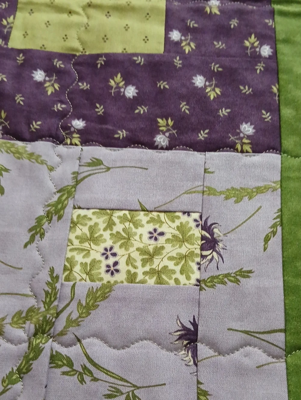 Homemade Botanical Quilt